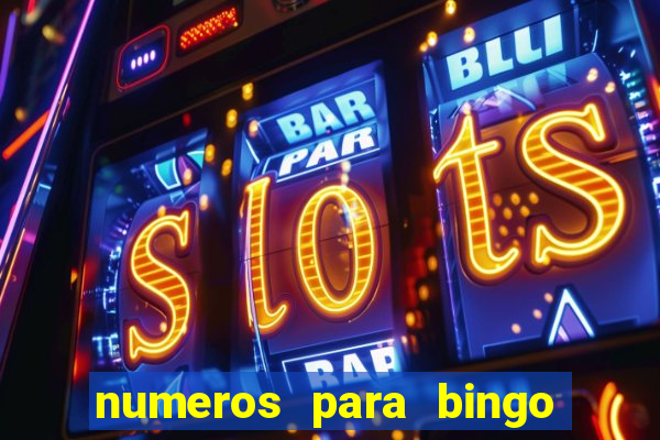 numeros para bingo de 1 a 90